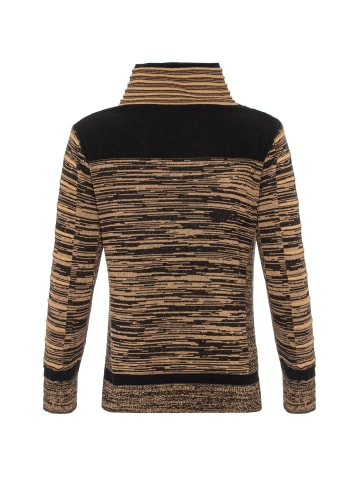 Cipo & Baxx Strickpullover in CAMEL-BLACK