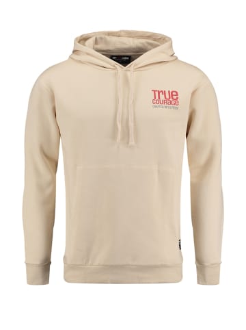 KEY LARGO Hoodie 'True Courage' in beige