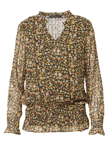 KOROSHI Bluse mit langen ärmeln in bunt