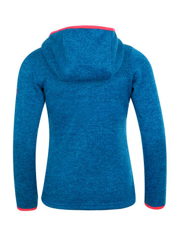 Trollkids Kapuzen Fleecejacke "Jondalen XT" in Mitteblau/Coral