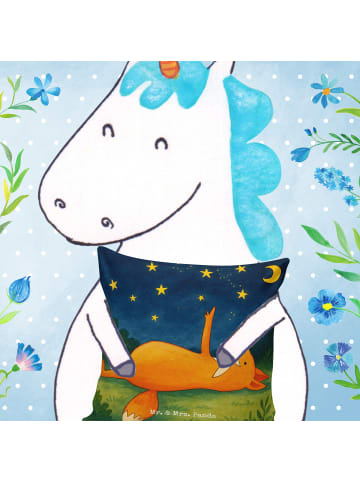 Mr. & Mrs. Panda Kuschel Kissen Fuchs Sterne Design ohne Spruch in Weiß