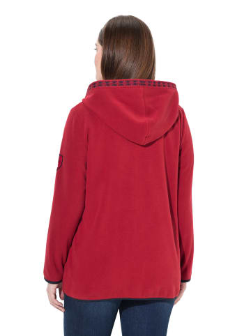 Ulla Popken Sweatjacke in marsalarot