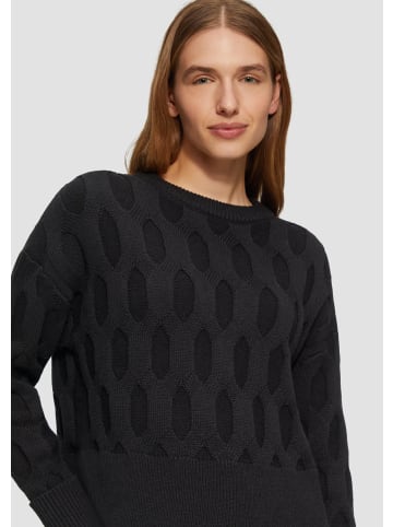 s.Oliver Strickpullover langarm in Schwarz