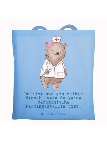 Mr. & Mrs. Panda Tragetasche Medizinische Fachangestellte Herz m... in Sky Blue