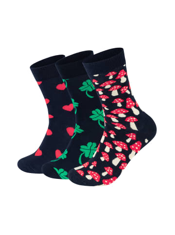 Happy Socks Socken 3-Pack Mushroom-Heart-Big Luck Socks in multi_coloured