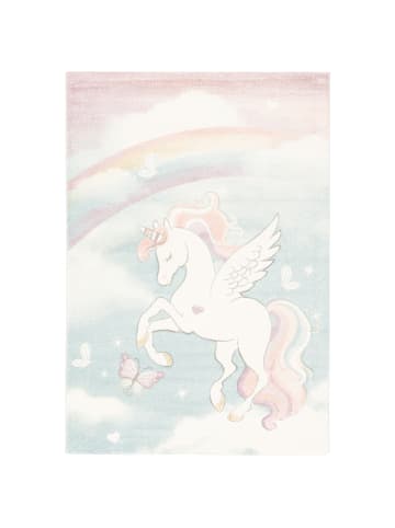 Pergamon Kinderteppich Maui Kids Einhorn in bunt