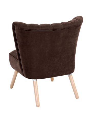 58 aufm Kessel SESSEL Kadisha Bezug Velourstoff Buche natur / braun
