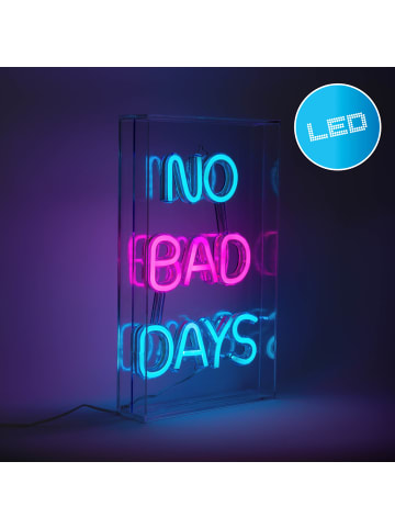 näve LED Tischleuchte "NO BAD DAYS" in klar/transparent