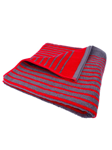Traumschloss Frottier-Line Stripes Handtuch in rot