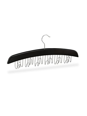 relaxdays 4x Gürtelhalter in Schwarz/Silber
