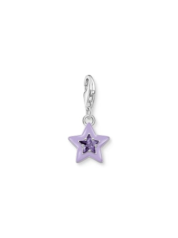 Thomas Sabo Charm-Anhänger in silber, violett