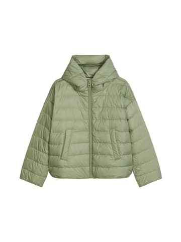 Marc O'Polo Daunen-Steppjacke mit Kapuze relaxed in Smooth Sage