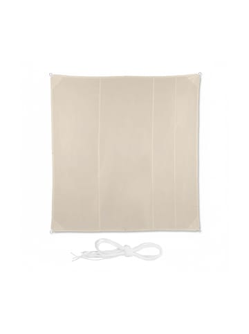 relaxdays Sonnensegel in Beige (B)500 x (T)500 cm