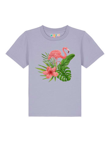 wat? Apparel T-Shirt Flamingo in Lavender