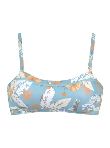 Sunseeker Bustier-Bikini-Top in aquablau-bedruckt