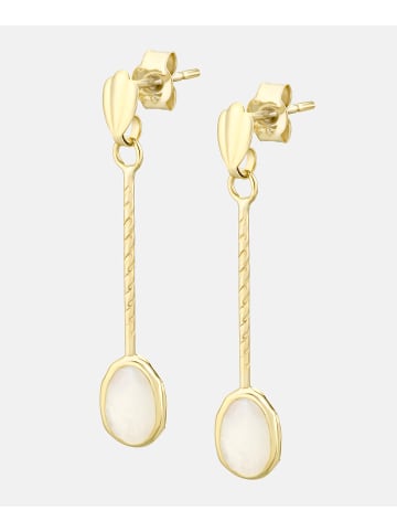 Vanlere Ohrhänger aus 375 Gelbgold mit Opal