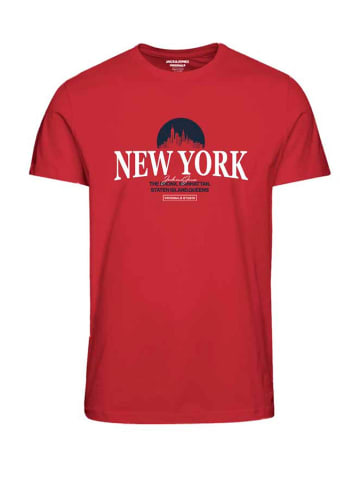 Jack & Jones T-Shirt JORBOOSTER in Rot