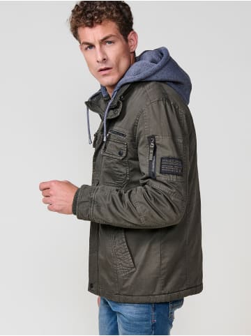 KOROSHI Baumwolljacke in oliv