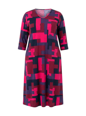 Ulla Popken Kleid in dunkel weinrot