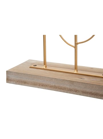 Mauro Ferretti Goldene Metallskulptur mit Sockel, 56 x 10 x 57,5 ​​cm