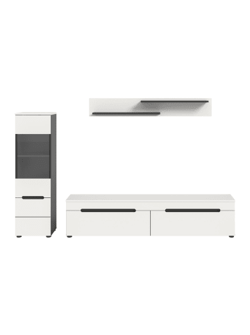 ebuy24 Regal Canu Weiß 221 x 33 cm