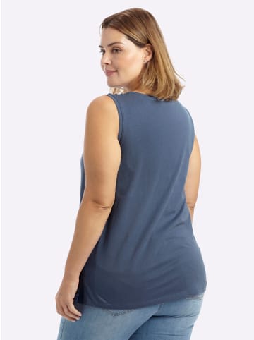 sheego Top in rauchblau