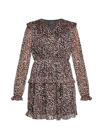 faina Damen Kleid in Schwarz Mehrfarbig