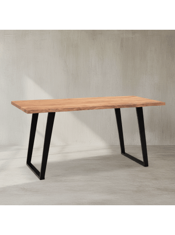 KADIMA DESIGN Schreibtisch Massiv Baumkante, Handarbeit, Meeting & Büro