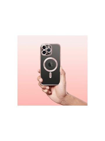COFI 1453 MagSafe Hülle mit Kameraschutz kompatibel mit Samsung Galaxy in Rosa