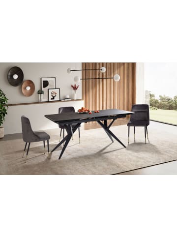 FineBuy Esstisch in Schwarz / Keramik / 180x95x76