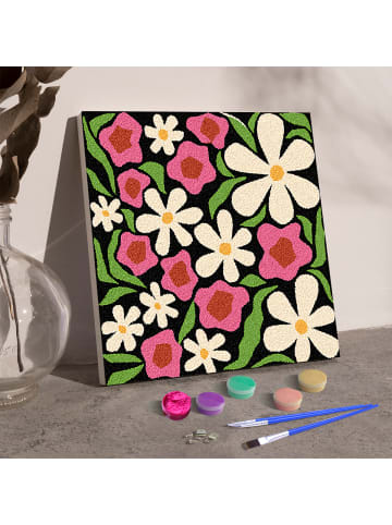 ARTNANAS Exlusive 3D-Strukturmalerei Set -Retro Blumen