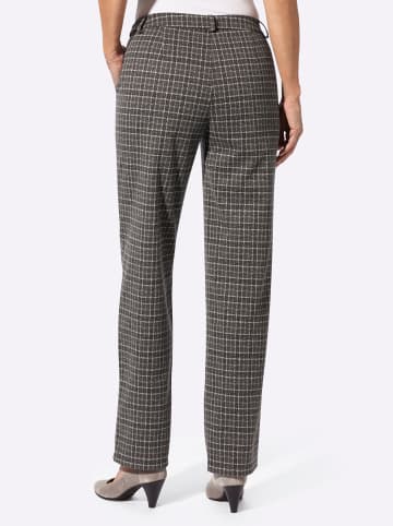 WITT WEIDEN Stoff-Hose in schoko-ecru-gemustert