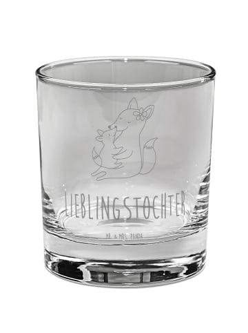 Mr. & Mrs. Panda Longdrinkglas Fuchs Mama mit Spruch in Transparent