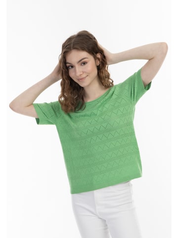 myMo Damen Strickpullover in Hellgrün