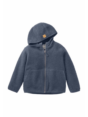 Hessnatur Wollfleece Jacke in graphitblau