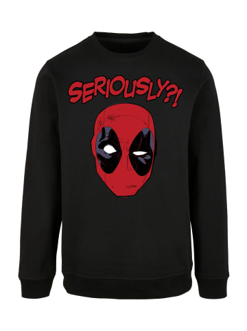 F4NT4STIC Basic Sweatshirt Marvel Deadpool Seriously in schwarz