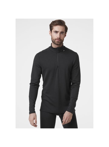 Helly Hansen M LIFAMERINOMIDWEIGHT HALF ZIP in Schwarz