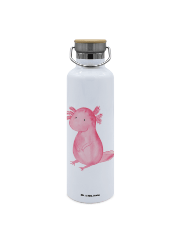 Mr. & Mrs. Panda Trinkflasche Axolotl Niedlich ohne Spruch in Weiß