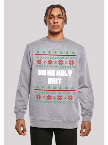 F4NT4STIC Sweatshirt Ho Ho Holy in grau meliert