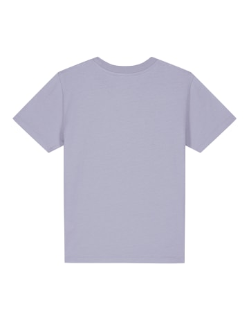 wat? Apparel T-Shirt Flamingo mit Blumen in Lavender