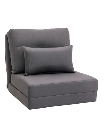 HOMCOM Schlafsessel in Dunkelgrau 80L x 60B x 56H cm