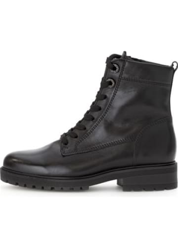 Gabor Comfort Schnürstiefel Weite H Wechselfußbett in Schwarz