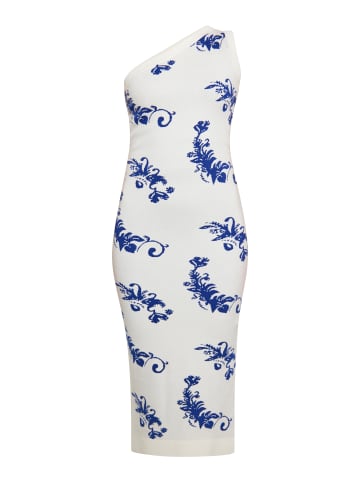 myMo Women Dress in Wollweiss Blau