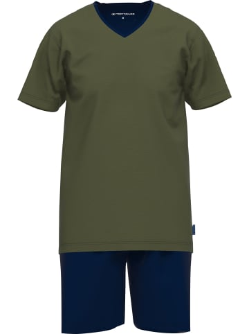 Tom Tailor Single-Jersey Shorty in dunkelgrün