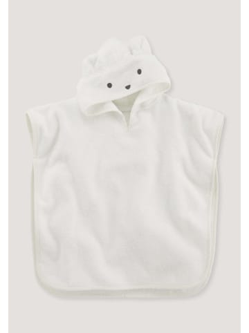 Hessnatur Frottee Poncho in naturweiss