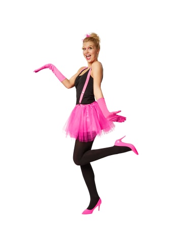 tectake Tutu mit Gummizug und Satinunterrock, pink