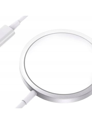 Wisam Teltech induktives kabelloses Ladegerät MagSafe USB 15W 1m weiß