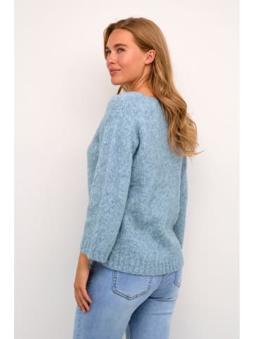 Kaffe Strickpullover KAalioma Loose fit in Faded Denim Melange