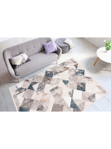 Kayoom Vintage Teppich Akropolis 225 in grau - blau - rechteckig