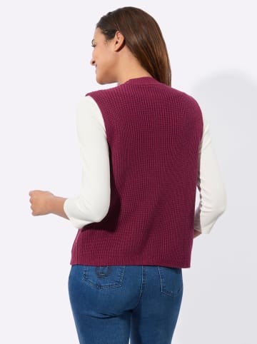 WITT WEIDEN Strickweste in bordeaux